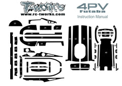 TS-037 3D Colour Graphite Sticker  (For Futaba 4PV ) 8Colors