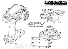 TS-037 3D Colour Graphite Sticker  (For Futaba 4PV ) 8Colors