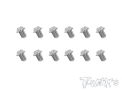 ASS-US 7075-T6 Hex. Socket UFO Head Screw(Silver) 12pcs.