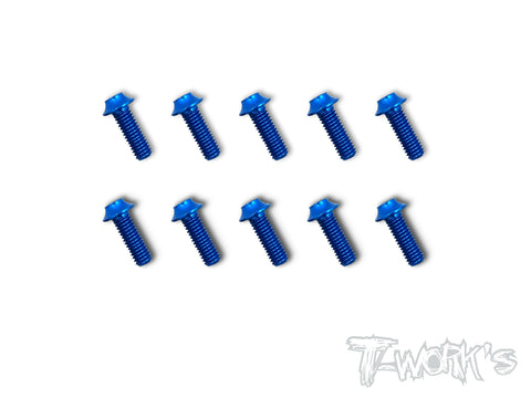 ASS-UDB 7075-T6 Hex. Socket UFO Head Screw(Dark Blue) 10pcs.