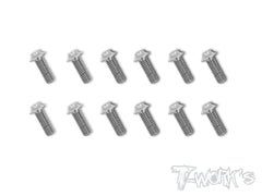ASS-US 7075-T6 Hex. Socket UFO Head Screw(Silver) 12pcs.