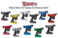 TS-044M  Mirror Chrome Radio Skin Sticker For Sanwa & Airtronics M17 4colors