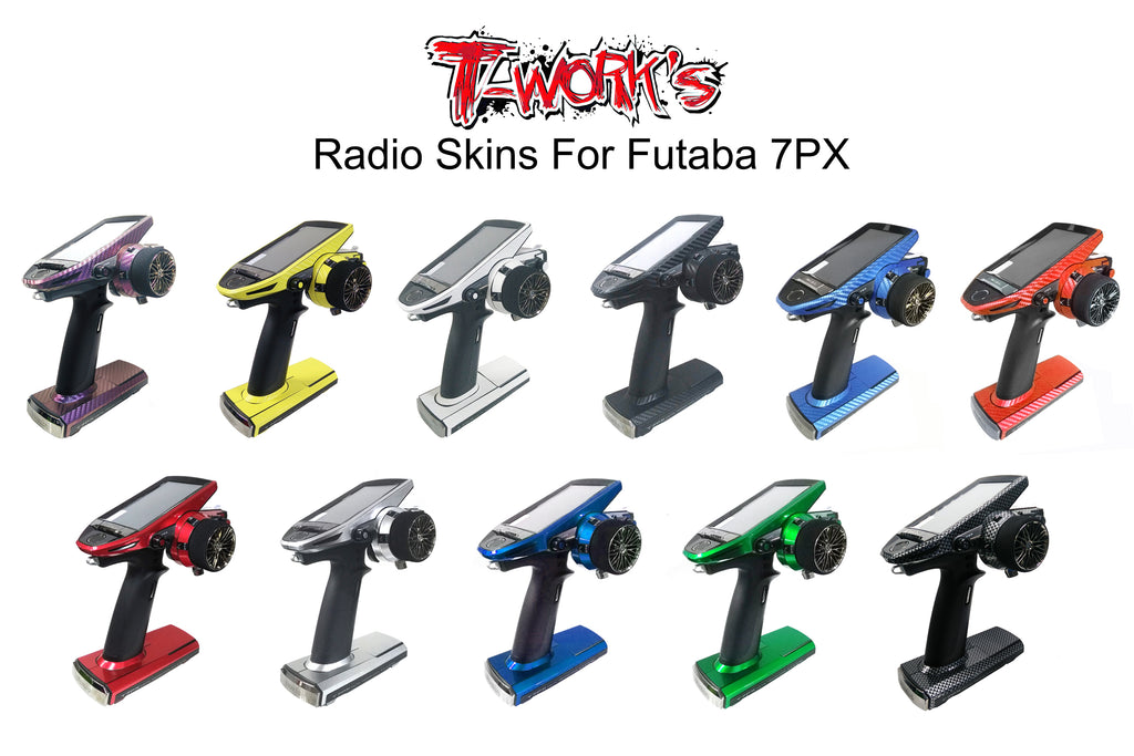 TS-040M Mirror Chrome Radio Skin Sticker For Futaba 7PX/7PXR