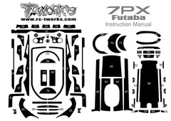 TS-040M Mirror Chrome Radio Skin Sticker For Futaba 7PX/7PXR 4colors