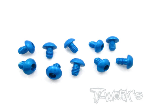 ASS-305BB 7075-T6 Hex. Socket Button Head Screw(Blue)  3x5mm 10pcs.