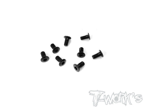 ASS-306LPBK	7075-T6 Hex. Socket Head Low Profile Half Thread Screws ( Black )    3mm x 6mm 8pcs.