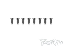 ASS-4LPS   7075-T6 Hex. Socket Head Low Profile Half Thread Screws (  Silver ) 8pcs.