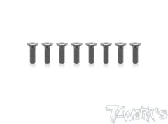 ASS-4LPS   7075-T6 Hex. Socket Head Low Profile Half Thread Screws (  Silver ) 8pcs.