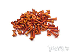 ASS-S120 7075-T6 Screw set 61pcs. For Serpent S120