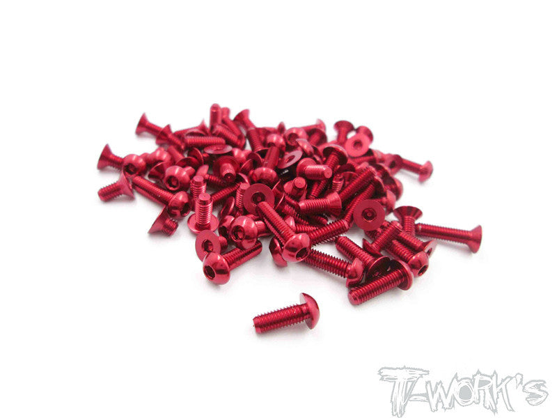 ASS-IF14-R 7075-T6 Red Screw set 81pcs.( For INFINITY IF14 )