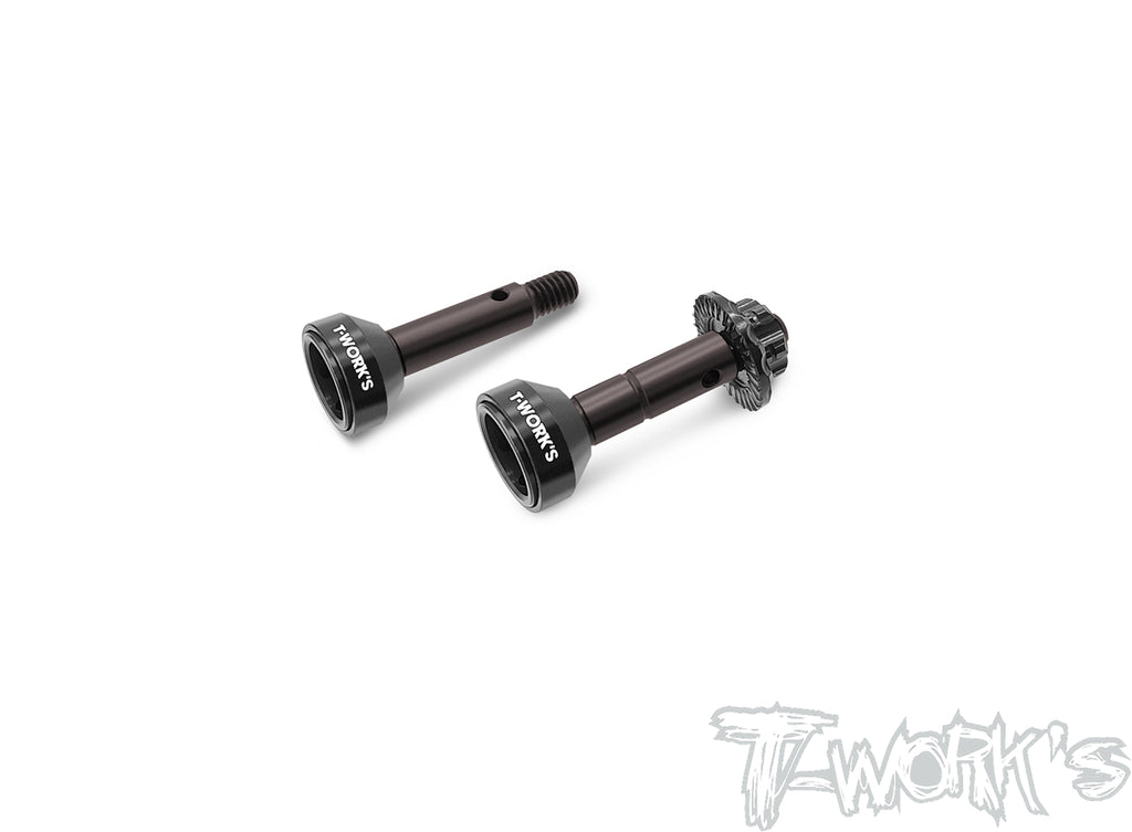 CLA-B74.2-F Steel Front CVD Left Thread Axle ( For Team Associated RC1 ...