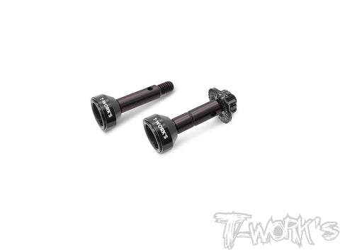 CLA-B74.2-F	  Steel Front CVD Left Thread Axle ( For Team Associated RC10 B74.2/ B74.1/ B74 )