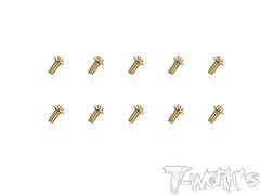 GSS-U M3 Gold Plated Hex. Socket UFO Head Screw ( Class  12.9 )