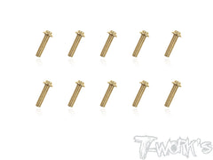 GSS-U M3 Gold Plated Hex. Socket UFO Head Screw ( Class  12.9 )