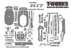 TS-044 3D Color Graphite Sticker  (For Sanwa & Airtronics M17 ) 6 Colors
