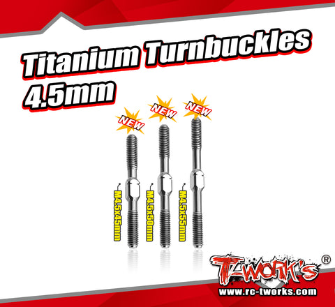 TBS-45     Titanium Turnbuckles 4.5mm (6AL/4V grade titanium)