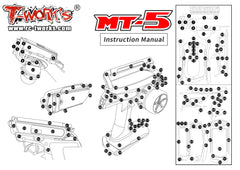 TS-068M    Metal Chrome Radio Skin Sticker ( For Sanwa MT-5  ) 4 Colors