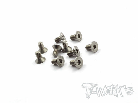 NSS-306C 3mmx6mm Nickel Plated Hex. Countersink Screw（10pcs.）