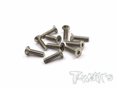 NSS-312C 3mmx12mm Nickel Plated Hex. Countersink Screw（10pcs.）