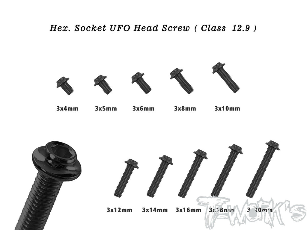 SS-U M3 Hex. Socket UFO Head Screw ( Class 12.9 )