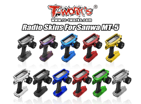 TS-068    3D Graphite Radio Skin Sticker ( For Sanwa MT-5 )  6colors