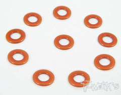 TA-006 Anodized Aluminum 3mm Bore Washers 0.5mm (10 pcs)