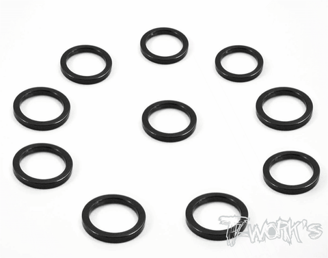 TA-049 Aluminum 6mm Bore Washer 1.0mm  10pcs.
