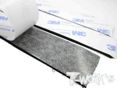 TA-076 Black Adhesive Velcro Tape 25mm x 150mm (3pcs.)