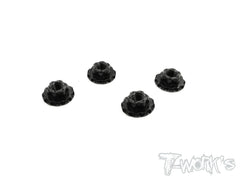 TA-089 Alum Large-Contact Serrated Flanged Wheel Nuts  (4pcs.)