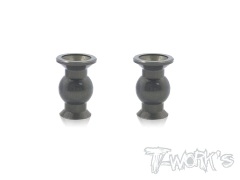TO-104-E  7075-T6 Hard Coated Alum.7mm Steering Pivot Ball With Backstop   ( For  Hong Nor & OFNA X3/X3E Sabre,IGT8) 2pcs.