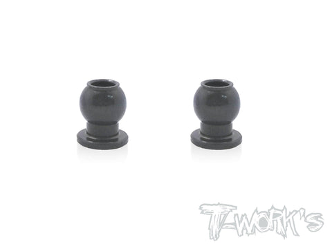 TO-104-F  7075-T6 Hard Coated Alum.6mm Servo Link Pivot Ball  ( For  Hong Nor & OFNA X3/X3E Sabre,IGT8) 2pcs.