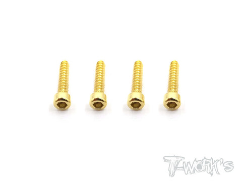 TA-109  Gold Plated Steel Screw For Futaba 4PV ( 4pcs. )