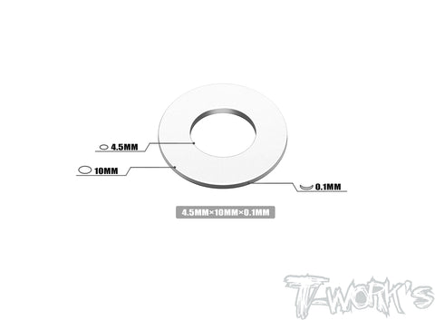 TA-130 4.5 x 10 x 0.1/0.5mm Stainless Steel Shim Washer ( 10pcs. )