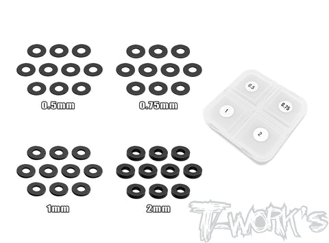 TA-154-BK Aluminum Shim 3.5 x 8.5mm Set ( Black ) Each 10pcs.