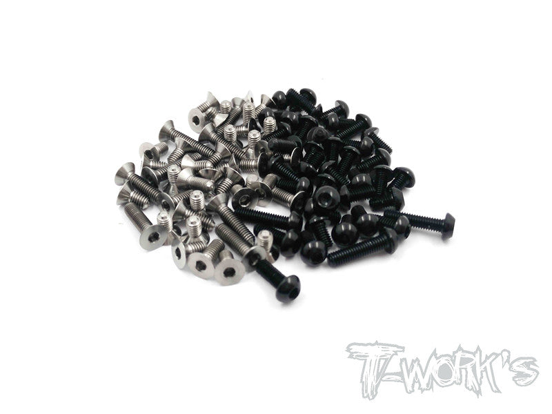 TASS-RX10S 64 Titanium &7075-T6 Black Screw set 89pcs.(DESTINY RX-10S)