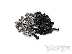 TASS-4X 64 Titanium &7075-T6 Screw set( For Serpent Project 4X  )