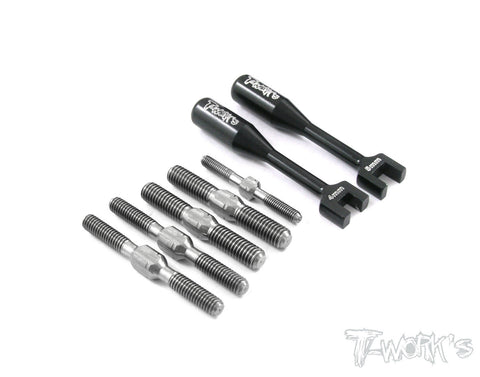 TB-025 Sworkz S350 BK-1 Titanium Turnbuckle Set