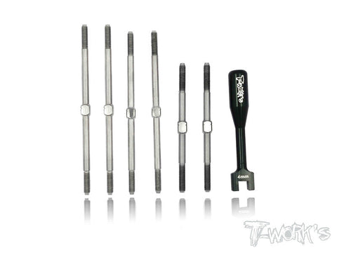 TB-029 Team C TC02 & TS2 Titanium Turnbuckle Set