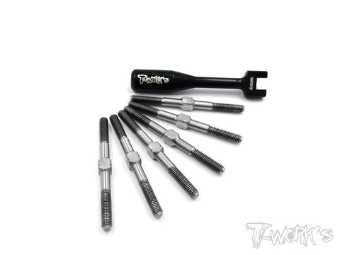 TB-098  64 Titanium Turnbuckle Set ( For Kyosho Lazer ZX6/ZX7 )