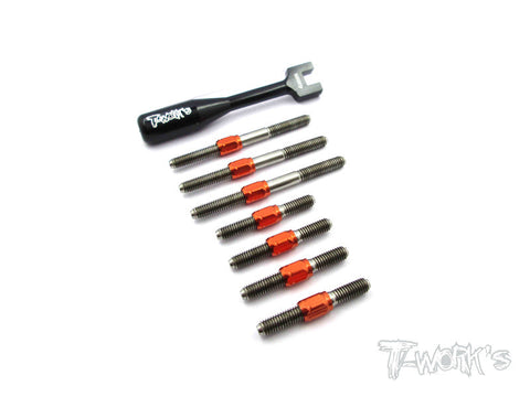 TB-046H Hybrid Titanium Turnbuckle Set  For Serpent S411