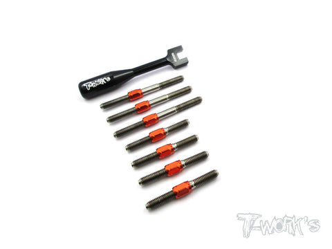 TB-051H Hybrid Titanium Turnbuckle Set For Serpent S411FF & S411 Eryx 4.0