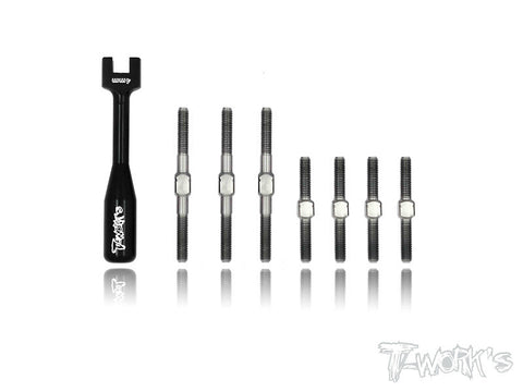 TB-051 Serpent S411FF & S411 Eryx 4.0 Titanium Turnbuckle Set