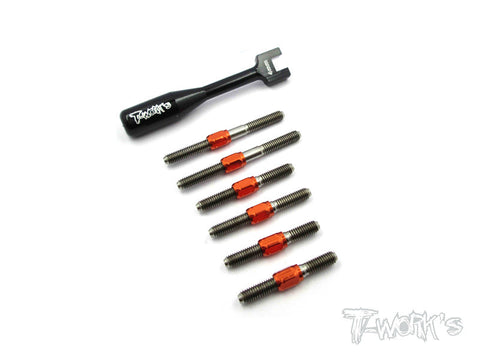 TB-052H Hybrid Titanium Turnbuckle Set For Serpent F110