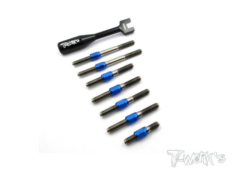 TB-071H Hybrid Titanium Turnbuckle Set For Tamiya TRF419