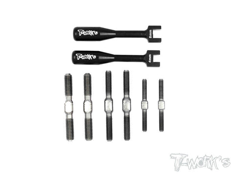 TB-072 Titanium Turnbuckle Set For Sworkz S350 BK-1 EVO II