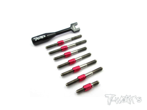 TB-075H Hybrid Titanium Turnbuckle Set For SpecR R2
