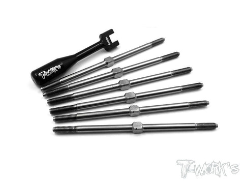 TB-078 64 Titanium Turnbuckle Set For Team Associated RC10 T4