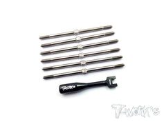 TB-078 64 Titanium Turnbuckle Set For Team Associated RC10 T4