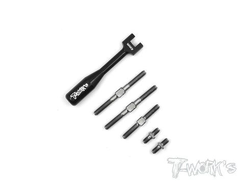 TB-083 64 Titanium Turnbuckle Set  For Serpent S100 SF2
