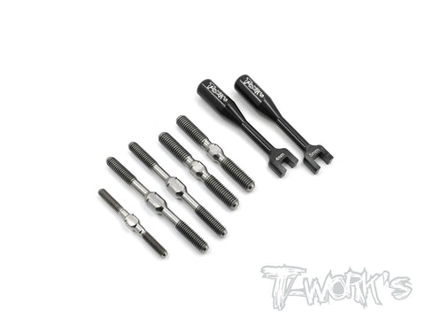 TB-084 Mugen MBX-7R /MBX 8/MBX8/MBX8R ECO Titanium Turnbuckle Set